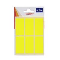 RECTANGULAR LABELS 25X50MM FLUO YLW (24)