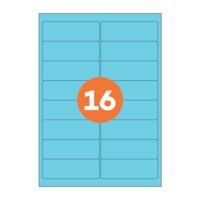 MULTIPURPOSE LABELS 99X57MM BLU (100)