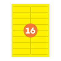 MULTIPURPOSE LABELS 99X57MM YLW (100)