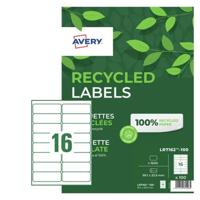 AVERY RCYC LAB 99.1X33.9 WHT (100)LR7162