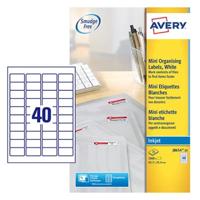 AVERY IJET LAB 45.7X25.4 WHT (25) J8654