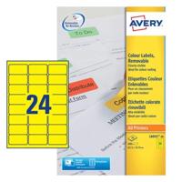 AVERY LASER LAB 63.5X33.9 YLW (20) L6035