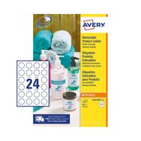 AVERY ROUND LAB 37MM (25) L4851REV