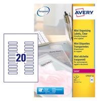 AVERY LASER LAB 55.0X12.2 CLR (25) L7552