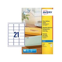 AVERY IJET LAB 63.5X38.1 CLR (25) J8560
