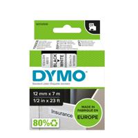 DYMO D1 Label Tape 12mm Black on White 45013 S0720530