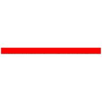 LABEL CARD INSERT 27X500MM RED (20)