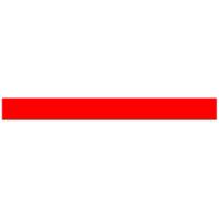 LABEL CARD INSERT 50X500MM RED (20)