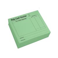 KINGSWOOD PETTY CASH BLOCK PAD GRN