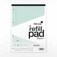 SILVINE TINTED REFILL PAD A4 RLD BLU (6)