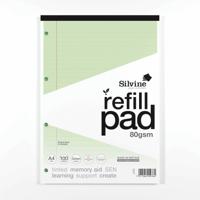 SILVINE TINTED REFILL PAD A4 RLD GRN (6)