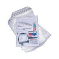 SELF SEAL POLY BAG 160X220 50MIC (1000)