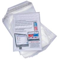 SELF SEAL POLY BAG 230X340 50MIC (1000)