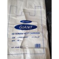 VEST CARRIER BAGS SUPER20MIC (500)