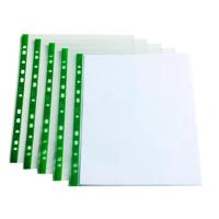 DELUXE PUNCHED POCKETS A4 CLEAR (100)