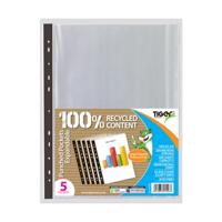 EXPANDABLE PUNCHED POCKETS A4 CLEAR (5)