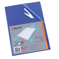 REXEL CUT FLUSH FLDR A4 BLU (25) 12161BU