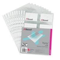 REXEL BUSINESS CARD POCKET (10) 13681