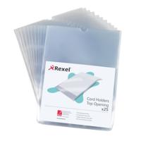 REXEL CARD HOLDER A4 CLEAR (25) 12092