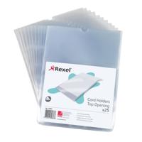 REXEL CARD HOLDER A5 CLEAR (25) 12093