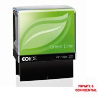 COLOP P20 GREEN LINE WORD STAMP PRI&CONF