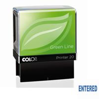 COLOP P20 GREEN LINE WORD STAMP ENT BLU