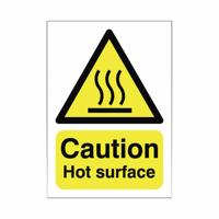 CAUTION HOT SURFACE SIGN A5 SAV