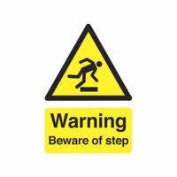 WARNING BEWARE OF STEP SIGN A5 SAV