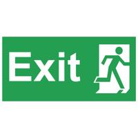 FIRE EXIT SIGN 300X150MM SAV