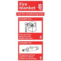 FIRE EXTINGUISHER SIGN BLKT 100X210 PVC