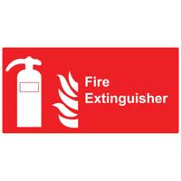 FIRE EXTINGUISHER SIGN 200X100MM SAV