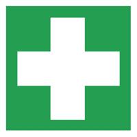 FIRST AID SYMBOL SIGN 100X100MM SAV