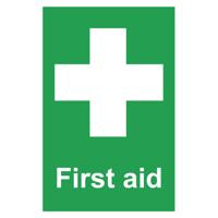 FIRST AID SIGN 100X150MM SAV