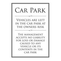 ALUM LOOK CAR PARK SIGN A4