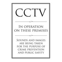 ALUM LOOK CCTV SIGN A4