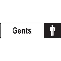 ALUM LOOK GENTS SIGN 175X45MM