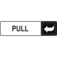 ALUM LOOK PULL SIGN 175X45MM