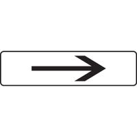 ALUM LOOK ARROW SIGN 175X45MM