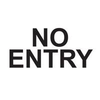 ALUM LOOK NO ENTRY SIGN 100MM