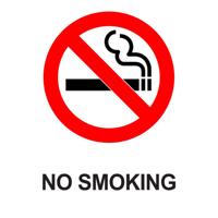 NO SMOKING SIGN A5 SAV