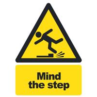 MIND THE STEP SIGN A5 PVC
