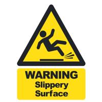 SLIPPERY SURFACE SIGN A5 PVC