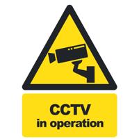 CCTV IN OPERATION SIGN A5 PVC