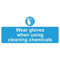 WEAR GLOVES CHEMICAL SIGN 220X110MM SAV