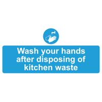 WASH HANDS SIGN 220X110MM PVC
