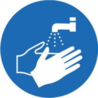 NOW WASH HANDS WDW STICKER 100MM SAV