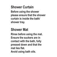 SHOWER CURTAIN SIGN 50X75MM (5)