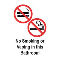 NO SMOKING BATHROOM SIGN 50X75 (5)