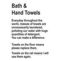 BATH TOWELS SIGN 50X75MM (5)
