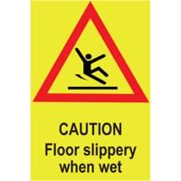 SLIPPERY WHEN WET SIGN 50X75MM (5)